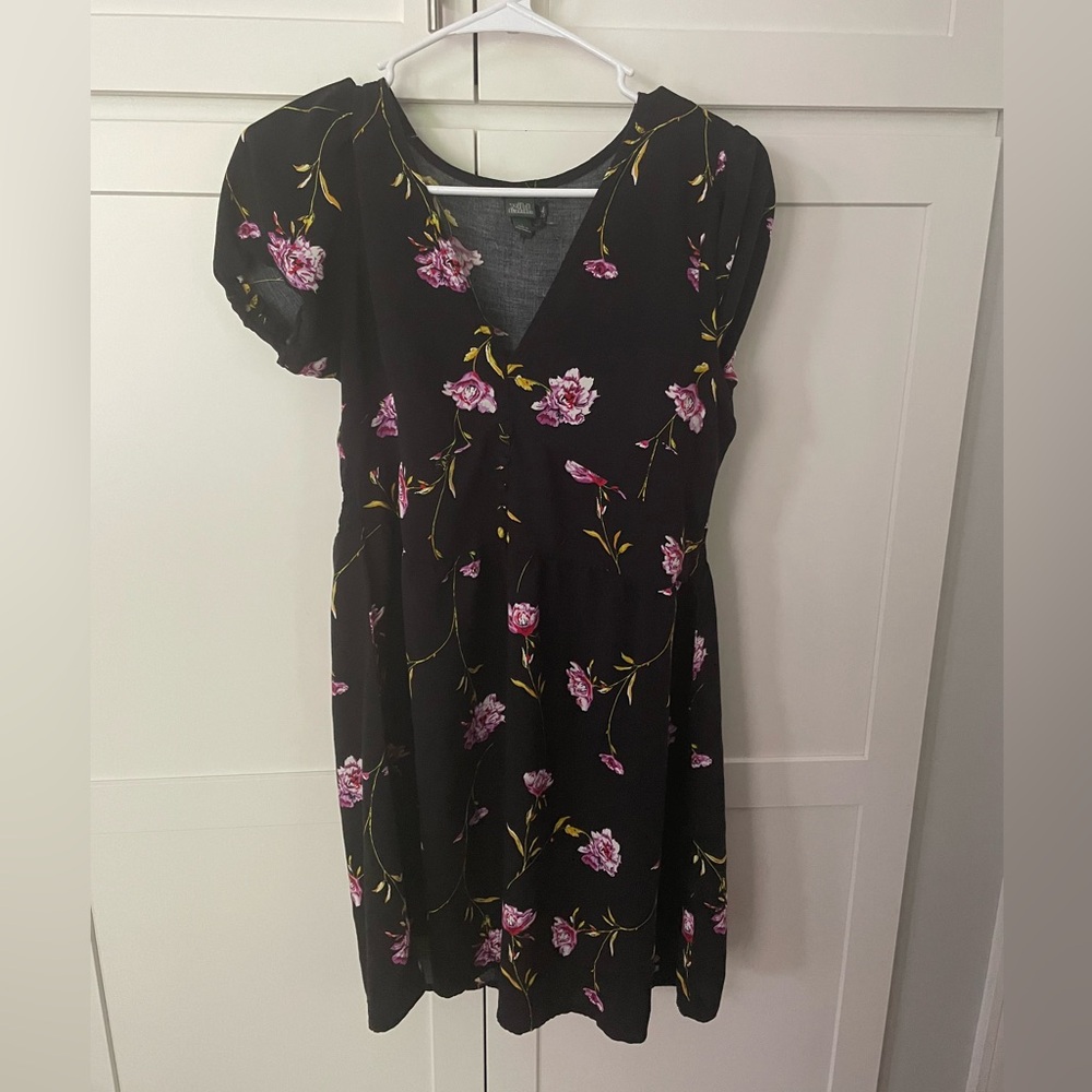 Black w/Flower Sun Dress